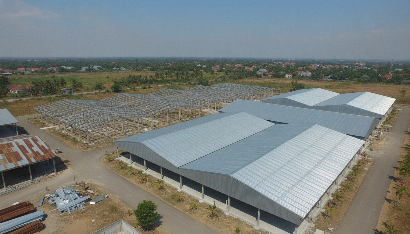 Estimasi Waktu Renovasi Atap Gudang 2.000 m² dengan Metode Phasing: Panduan Lengkap dari PT. Bajaringan Industri Sejahtera