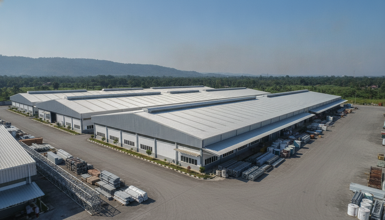 How Much Light Steel and Spandek Are Needed for a 1,500 m² Warehouse? A Complete Calculation Guide